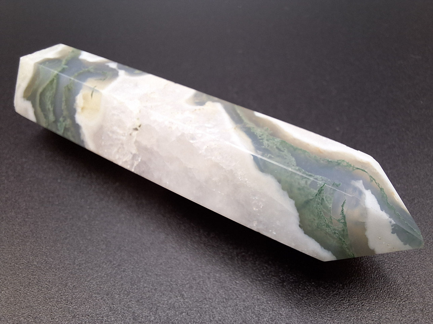 Moss Agate Tower Point