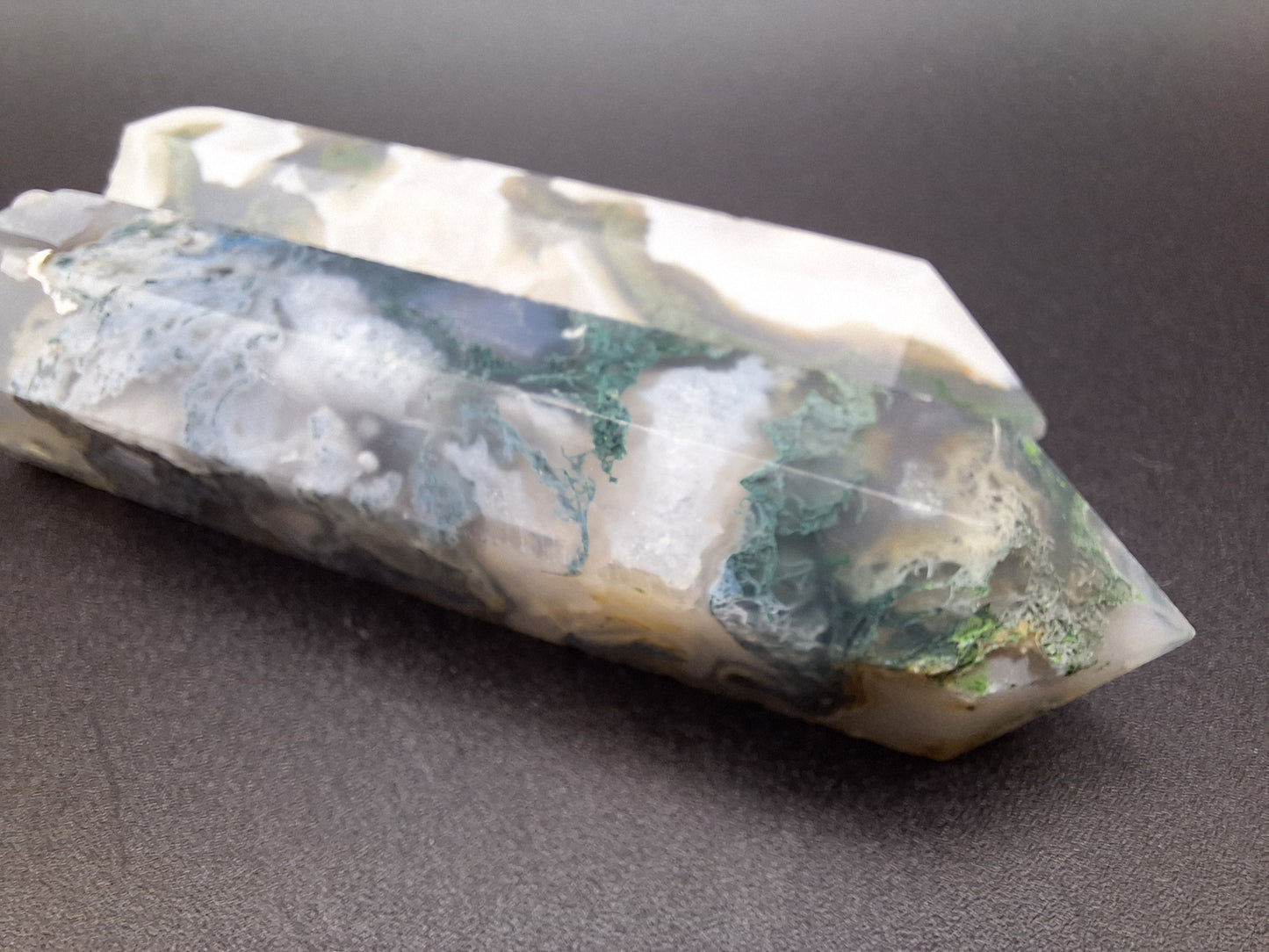 Moss Agate Tower Point