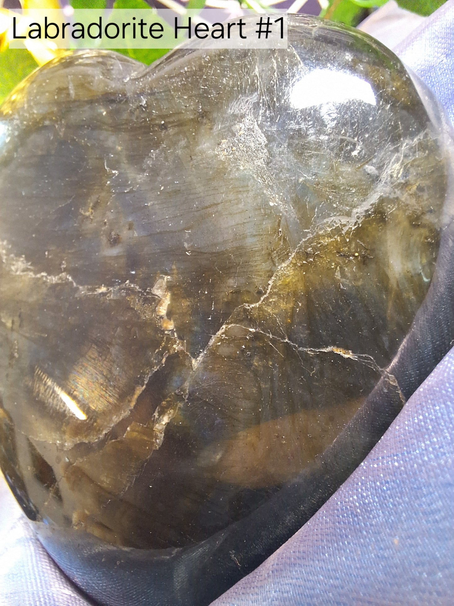 Labradorite Heart 1