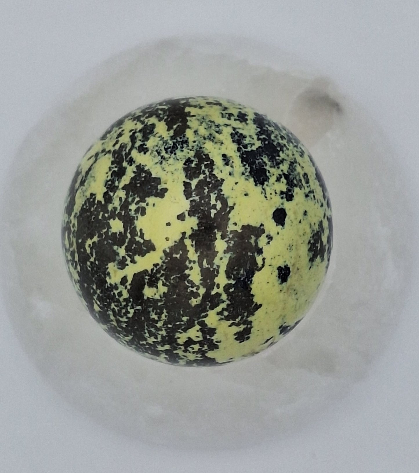 Serpentine Sphere with Pyrite