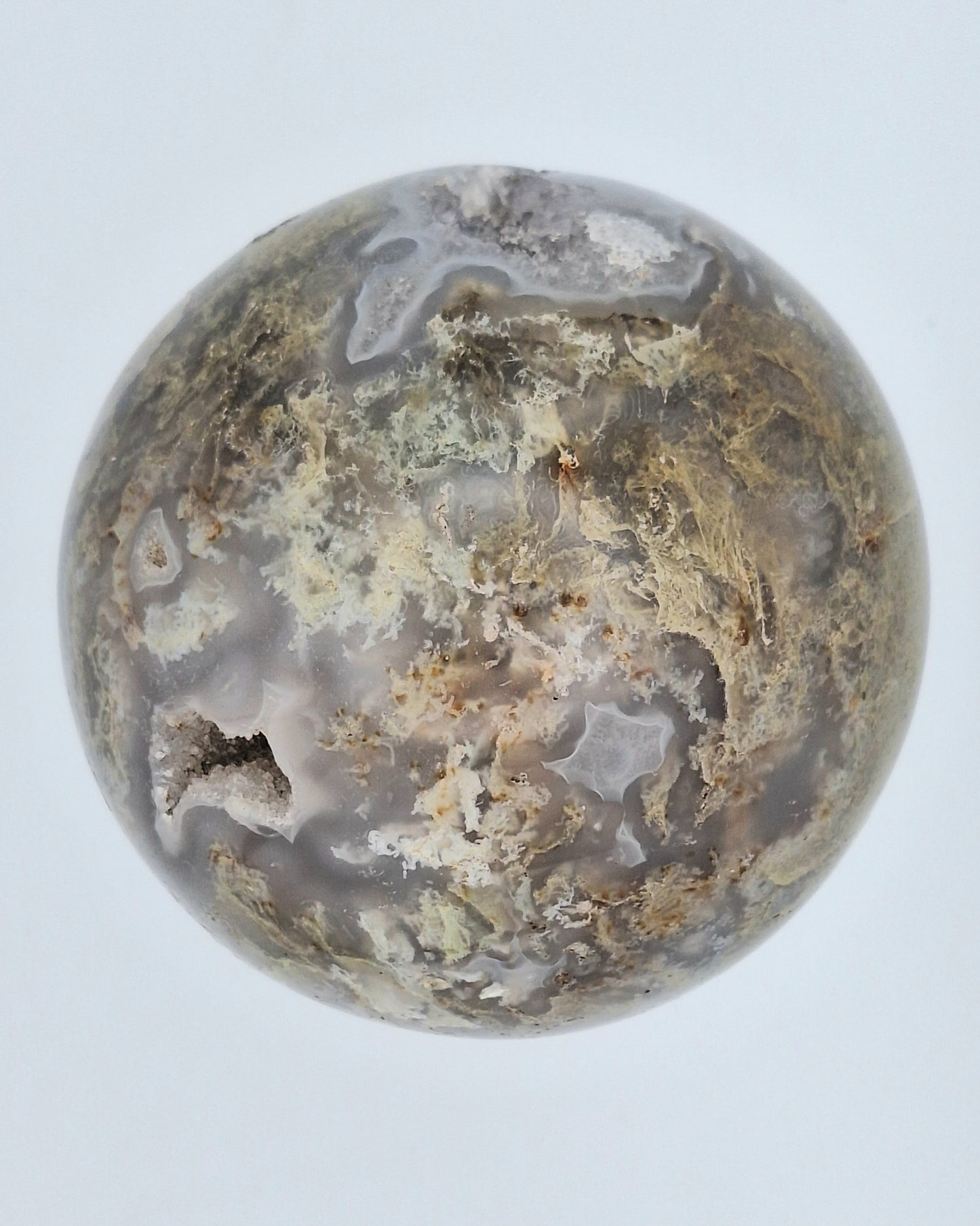 Plume Agate Sphere