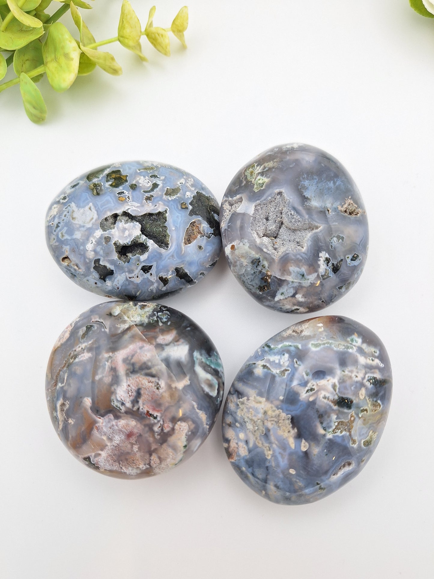 Blue Ocean Jasper Palm Stone Gallet