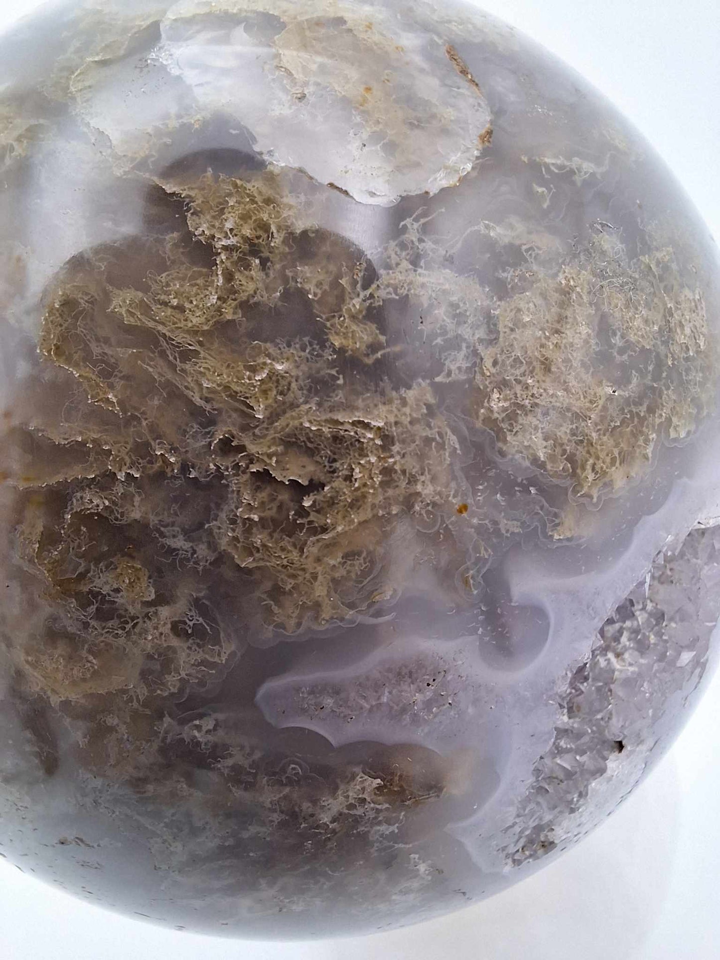 Plume Agate Sphere