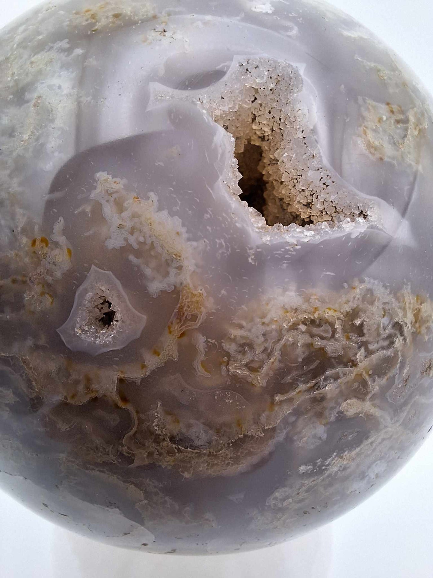 Plume Agate Sphere